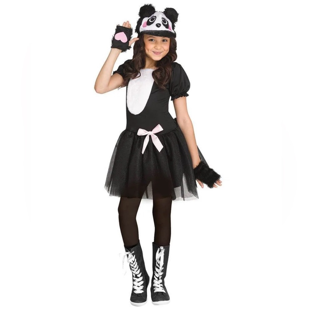 Girls Pretty Panda Halloween Costume Size S (4-6)